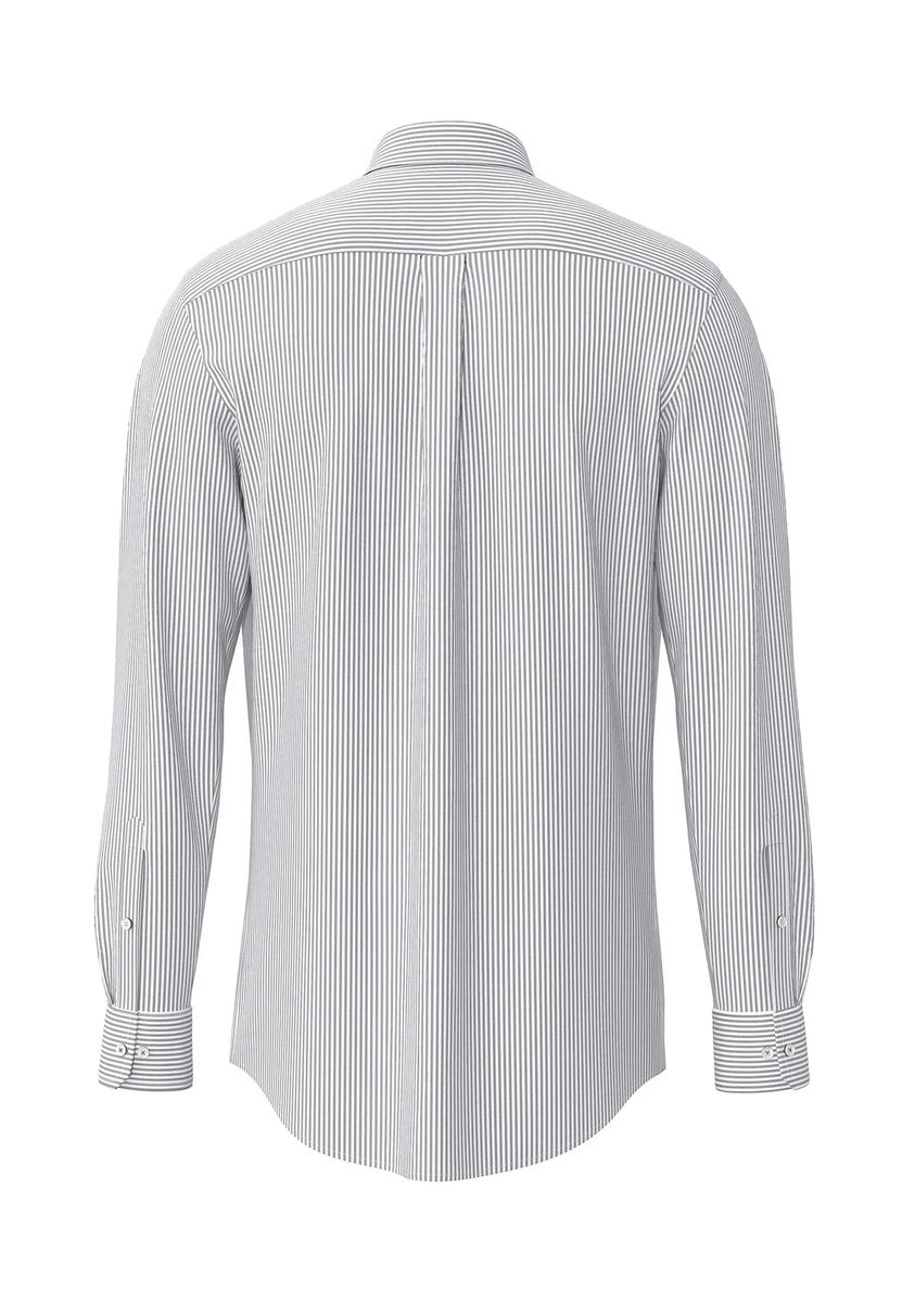 Gestreiftes Baumwoll-Button-Down-Hemd