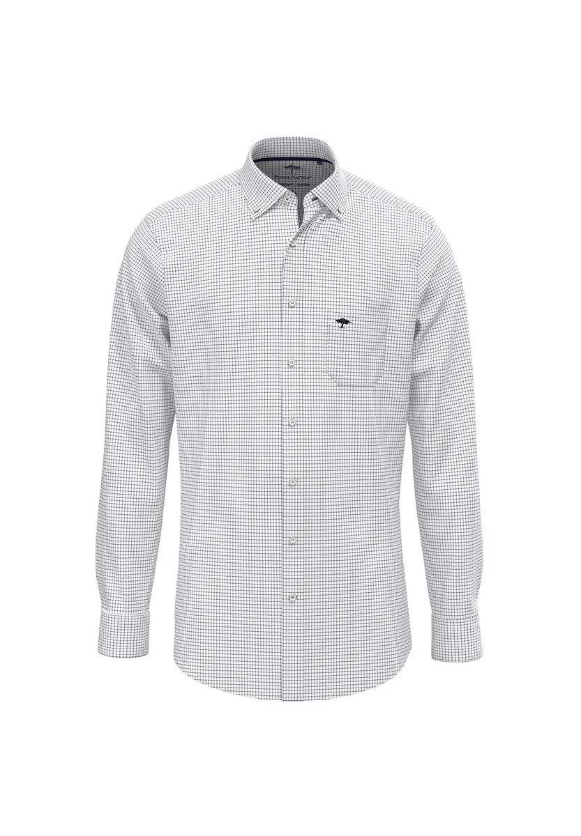 Gestreiftes Baumwoll-Button-Down-Hemd