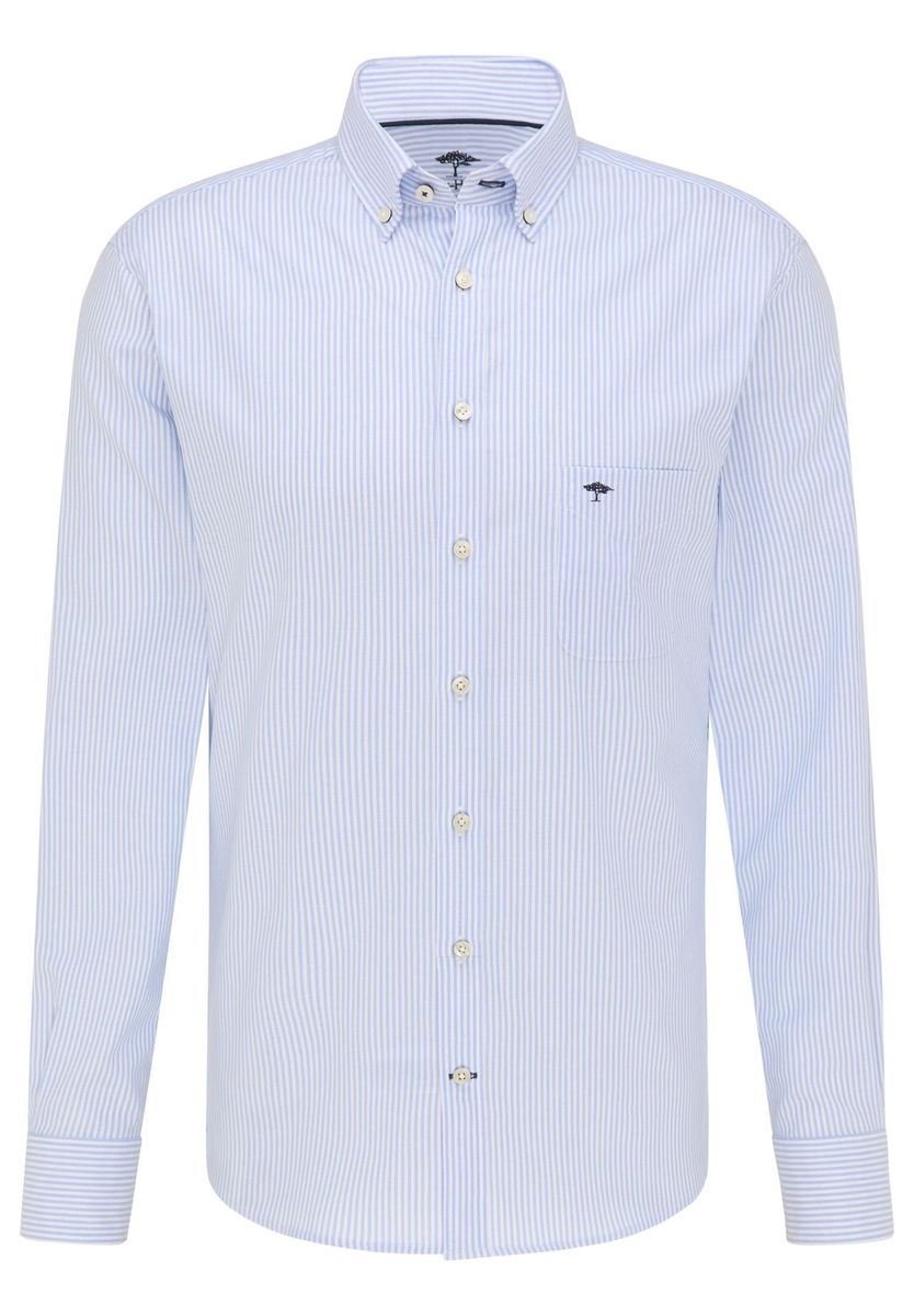 Gestreiftes Baumwoll-Button-Down-Hemd