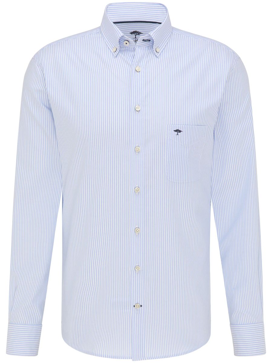 Gestreiftes Baumwoll-Button-Down-Hemd