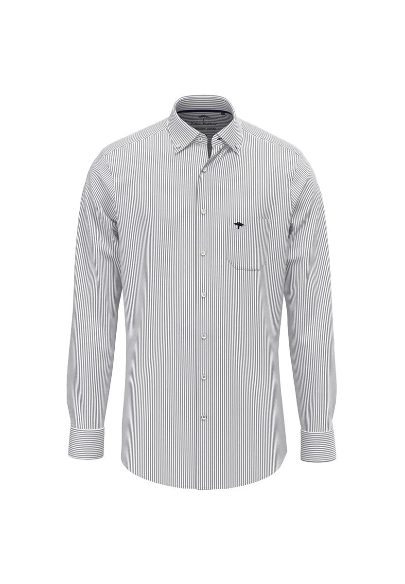 Gestreiftes Baumwoll-Button-Down-Hemd