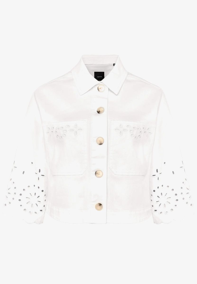 Blazer-Jacke  mit Lochmuster