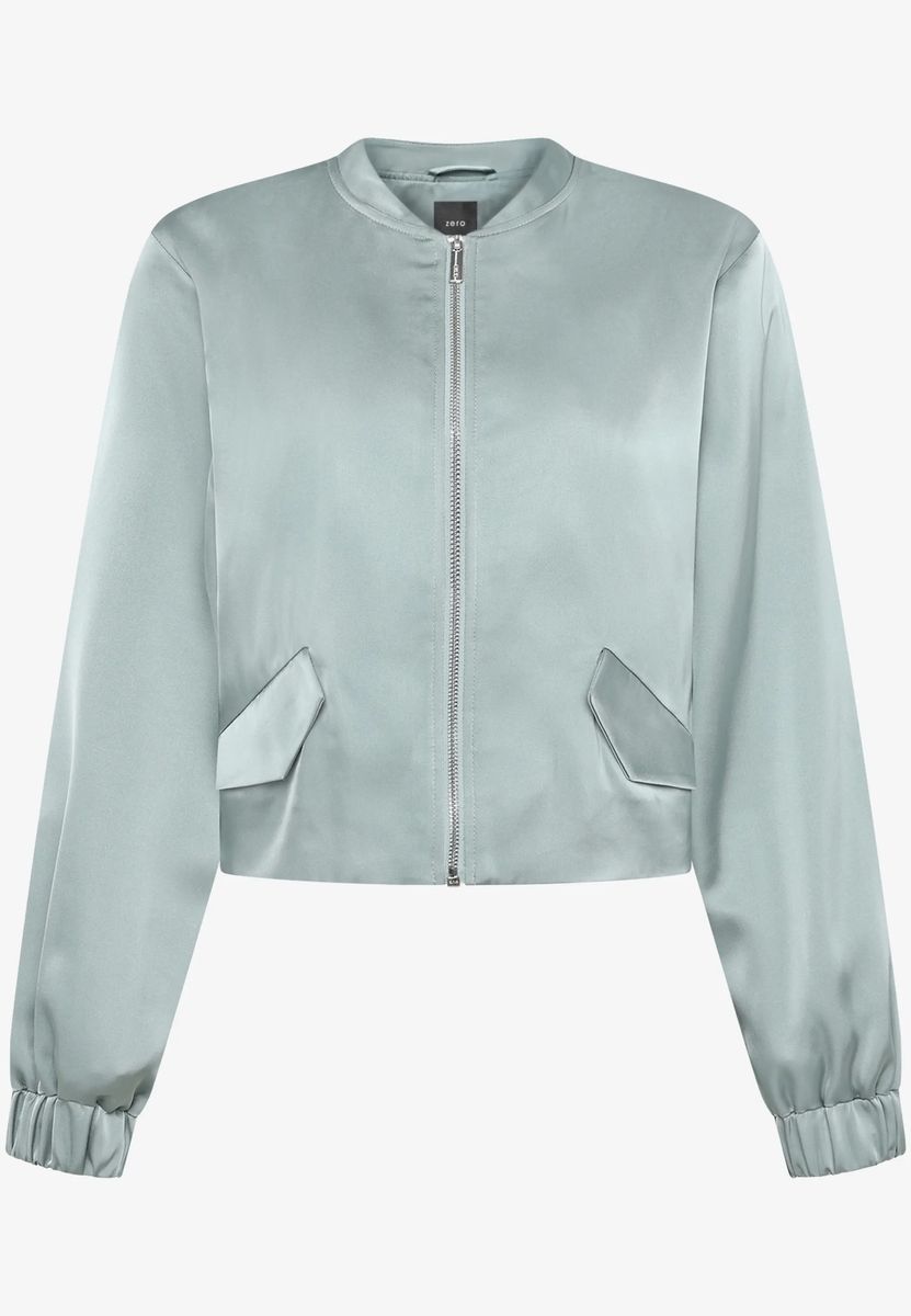 Satin-Jacke  mit Reißverschluss
