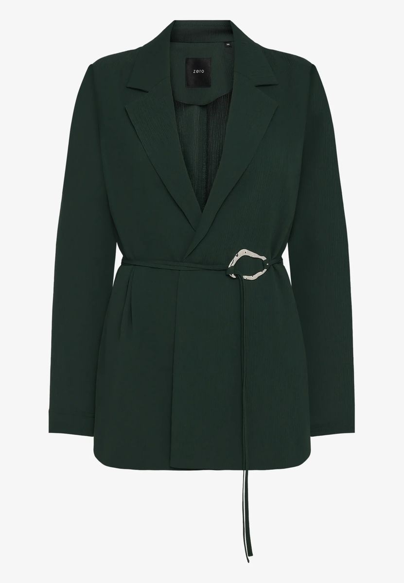 Longblazer  strukturiert mit Bindedetail