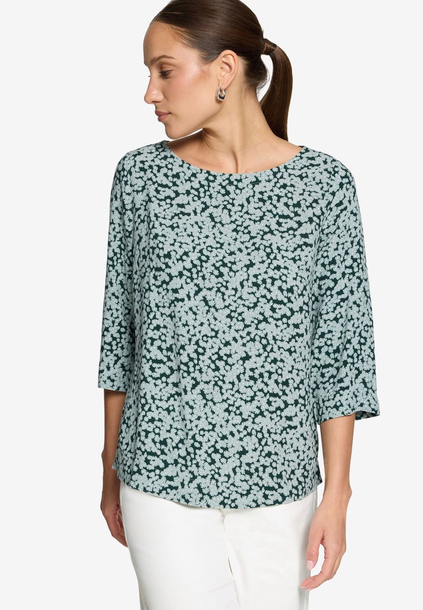 Bluse mit Blumenmuster und 3/4 Ärmeln