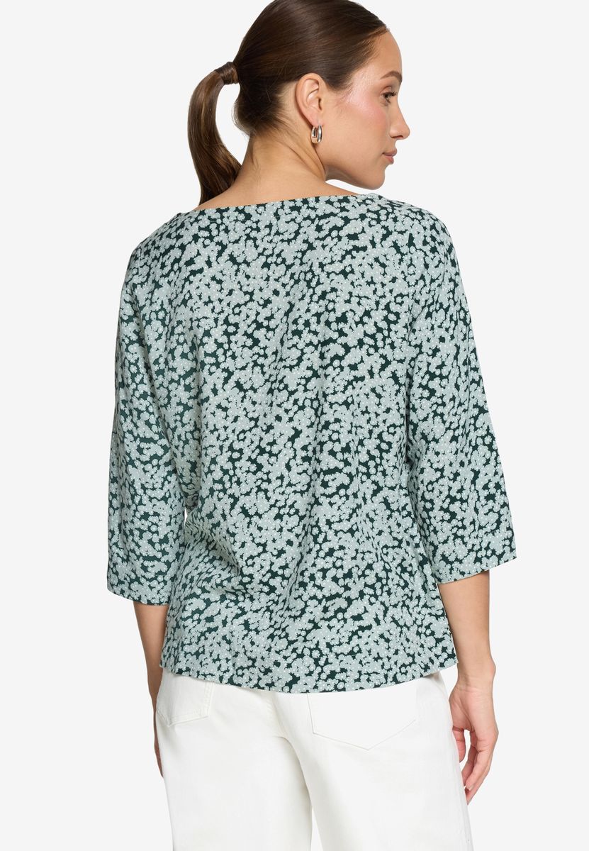 Bluse mit Blumenmuster und 3/4 Ärmeln