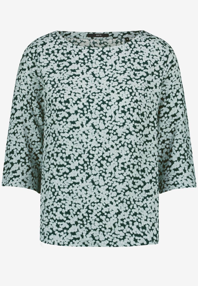 Bluse mit Blumenmuster und 3/4 Ärmeln