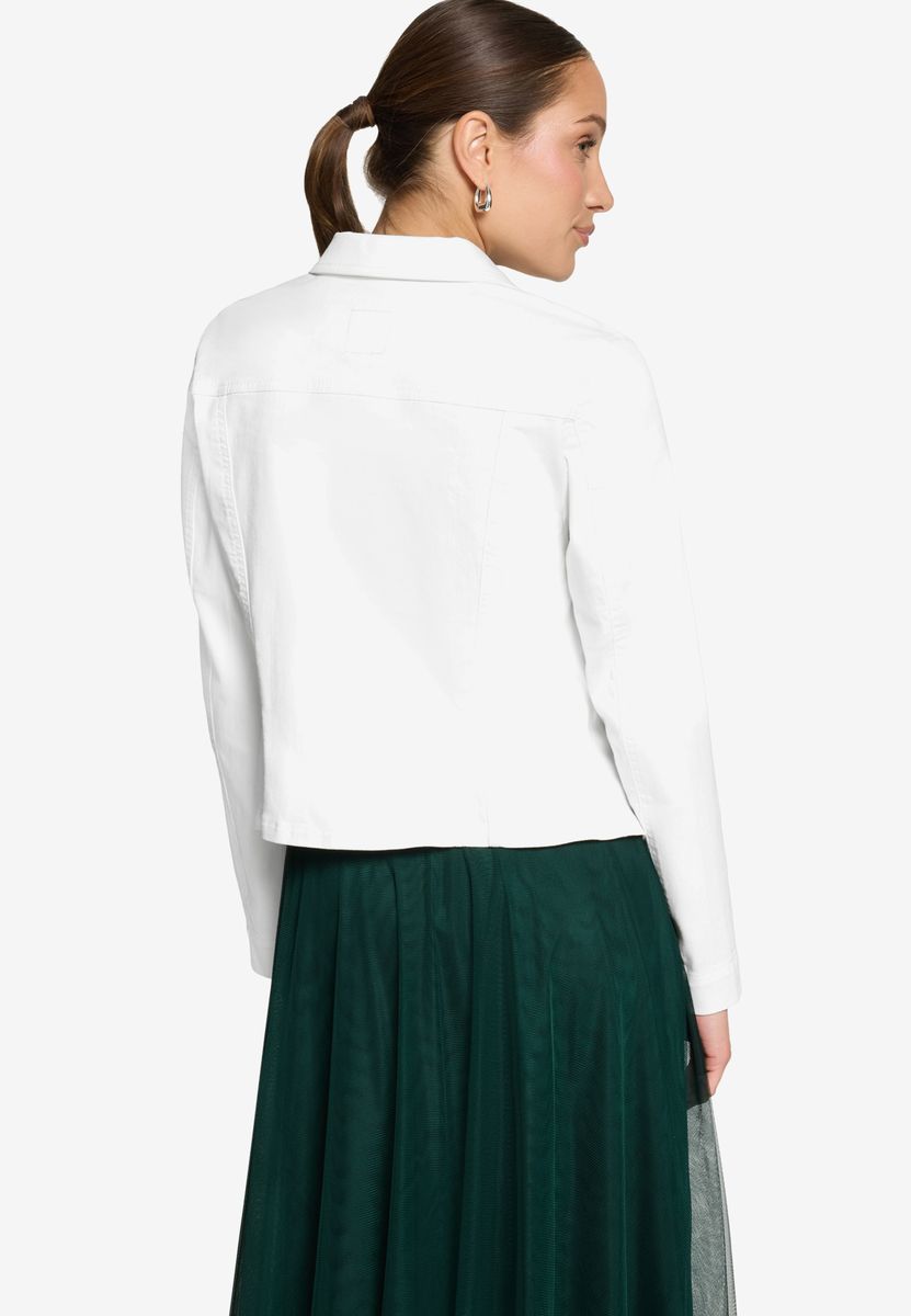 Taillierte Jeansjacke mit Knöpfen