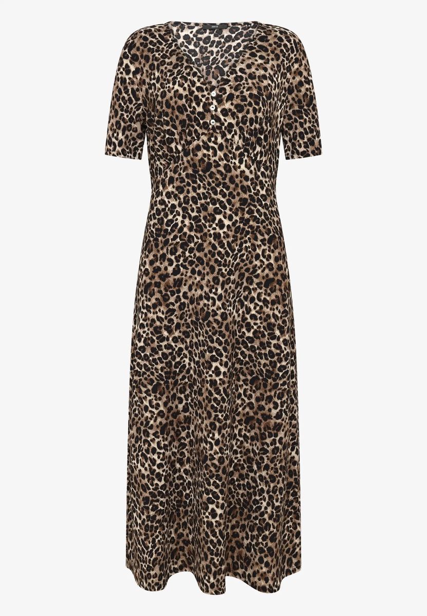 Maxikleid mit Leopardenmuster