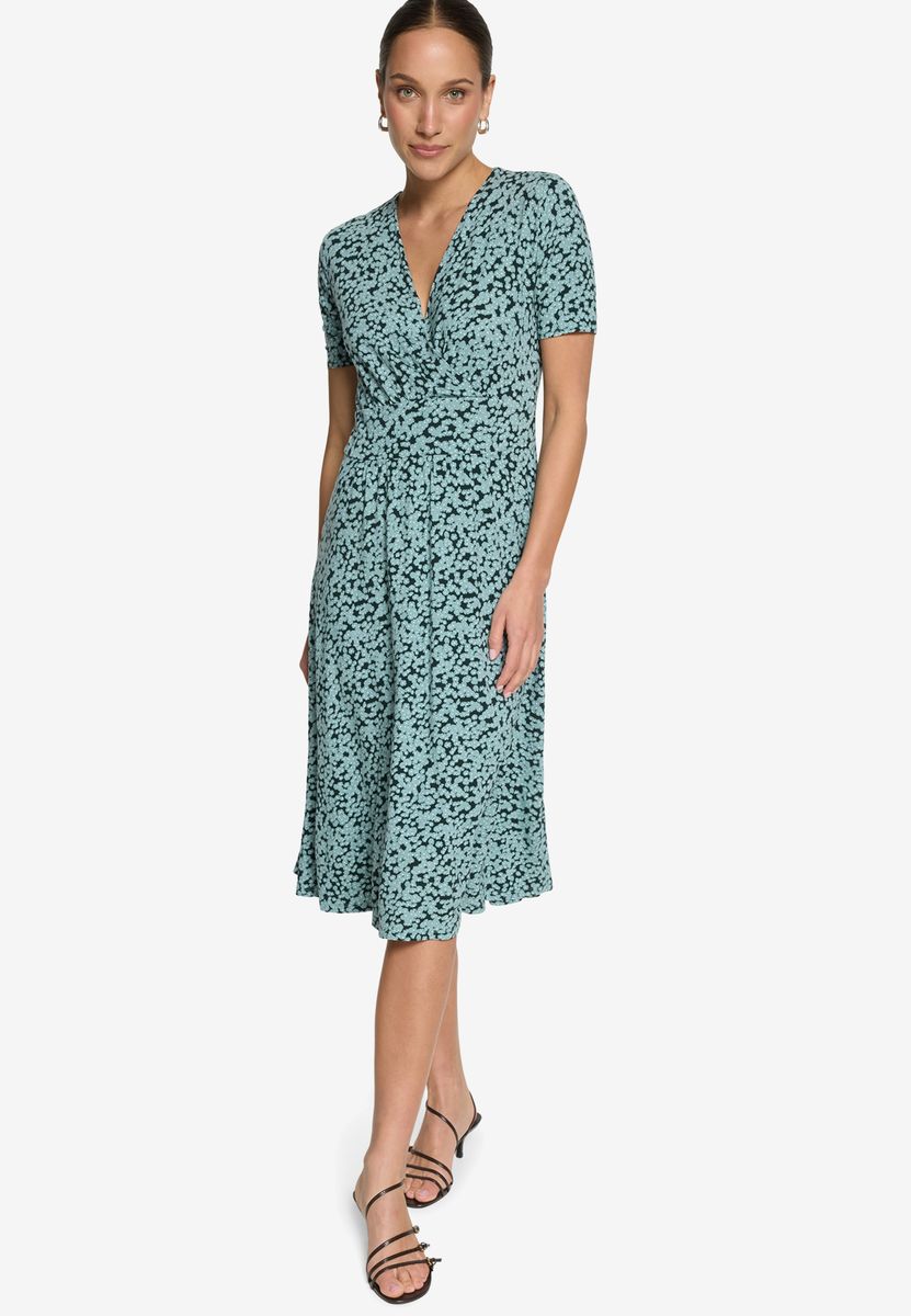 Jersey-Midikleid mit Blumenmuster