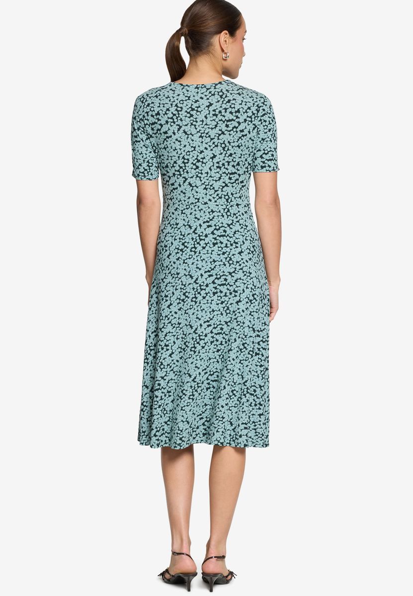 Jersey-Midikleid mit Blumenmuster