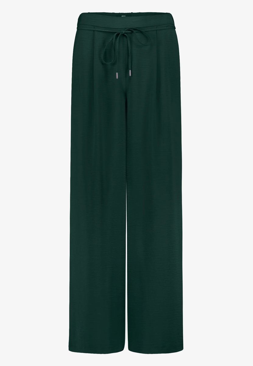 Weite Stoffhose mit Bindegürtel