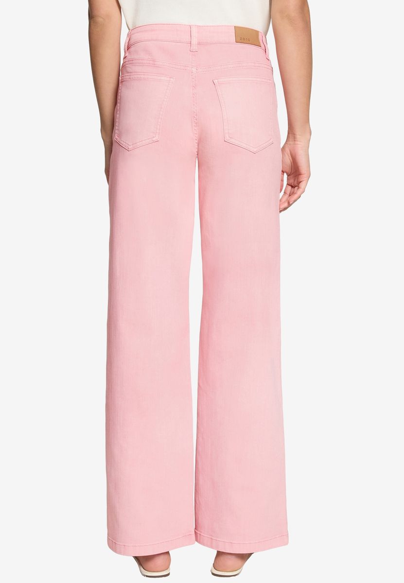 Weit geschnittene Jeans in heller Waschung