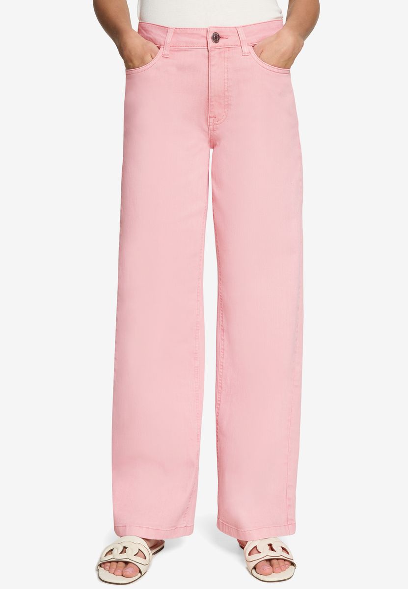 Weit geschnittene Jeans in heller Waschung