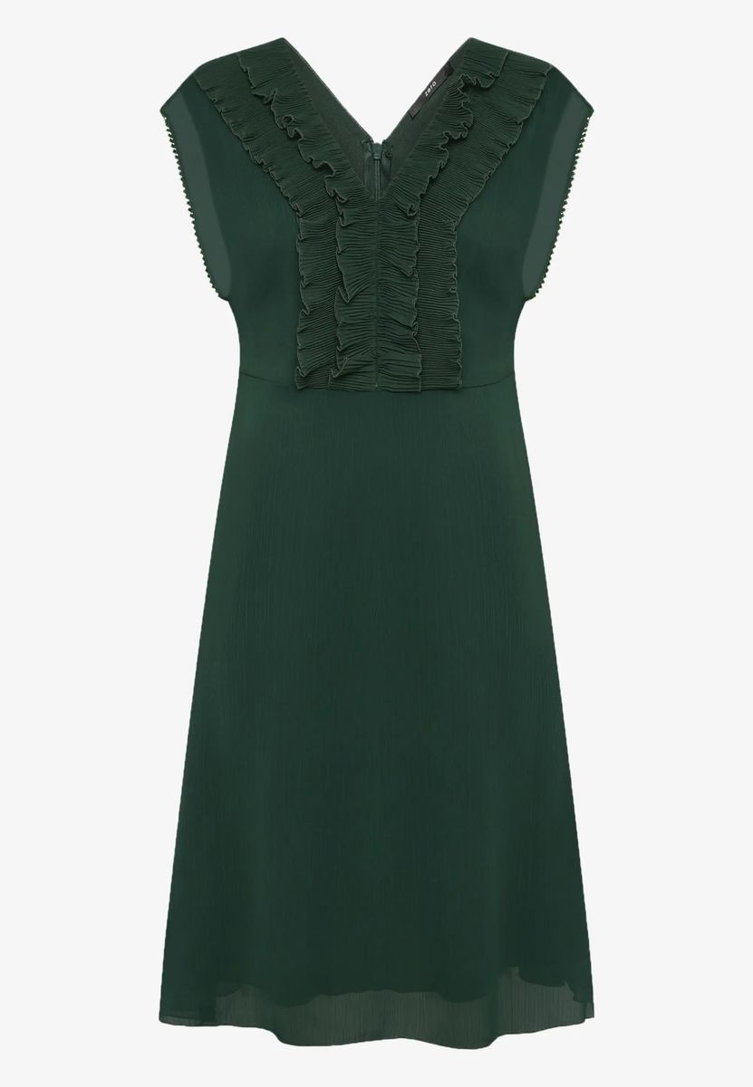 Chiffonkleid  mit Rüschen