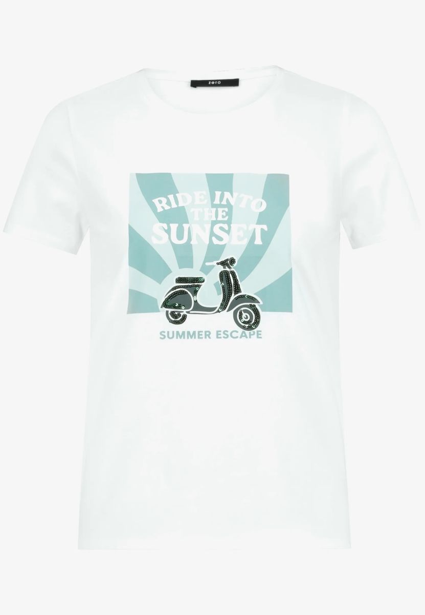 Baumwoll-T-Shirt mit Grafikprint