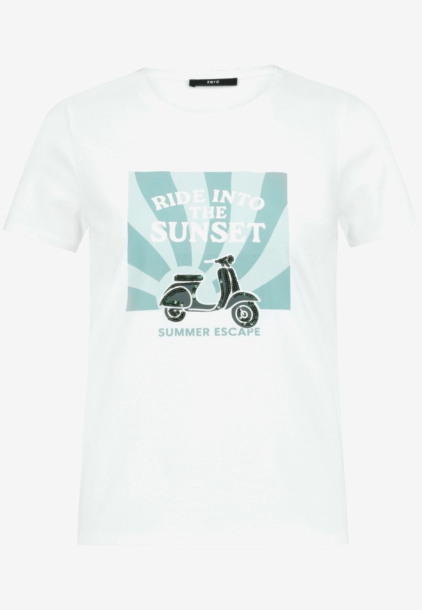 Baumwoll-T-Shirt mit Grafikprint