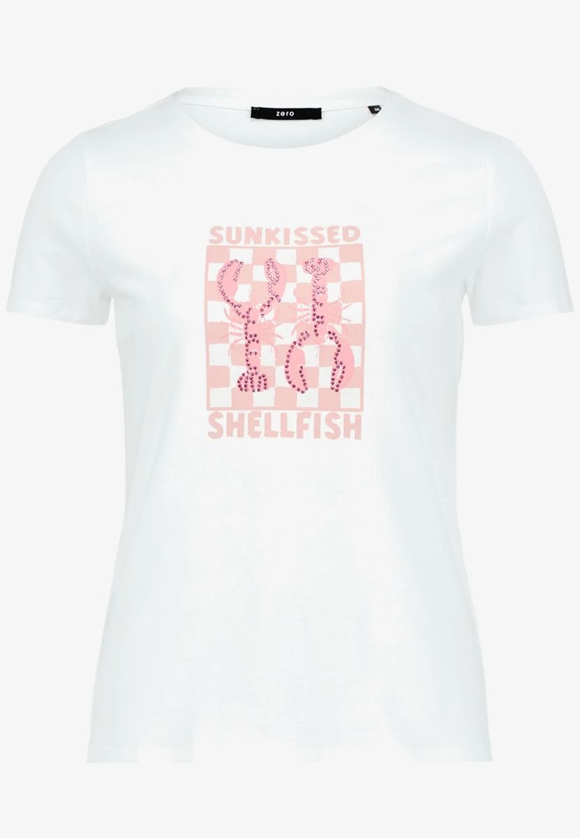 Lässiges Baumwoll-T-Shirt mit Grafikdruck