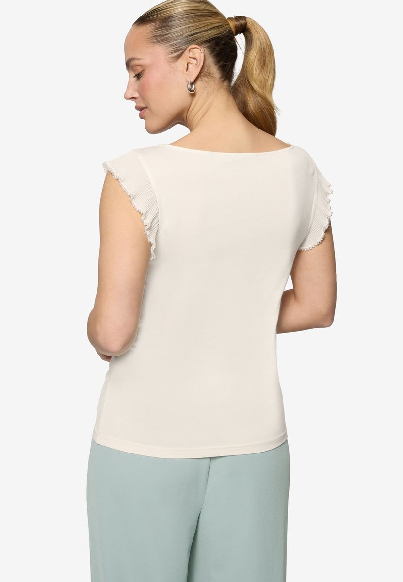Elegantes Kurzarm-Top mit Rüschendetail