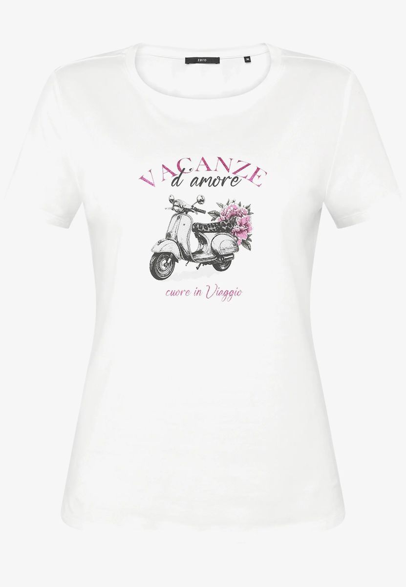 Baumwoll-T-Shirt mit Grafikdruck
