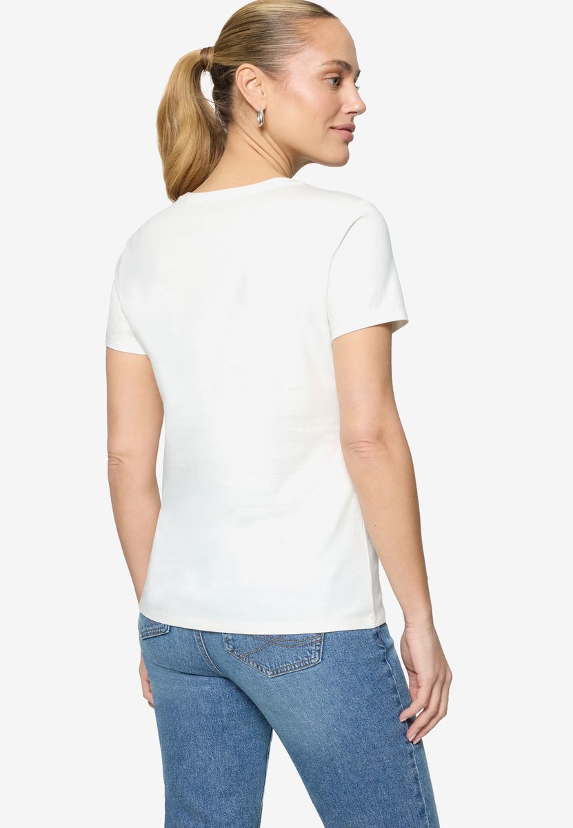 Baumwoll-T-Shirt mit Grafikdruck