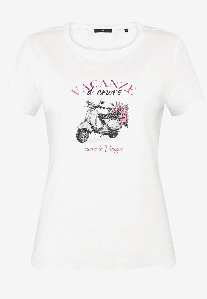 Baumwoll-T-Shirt mit Grafikdruck