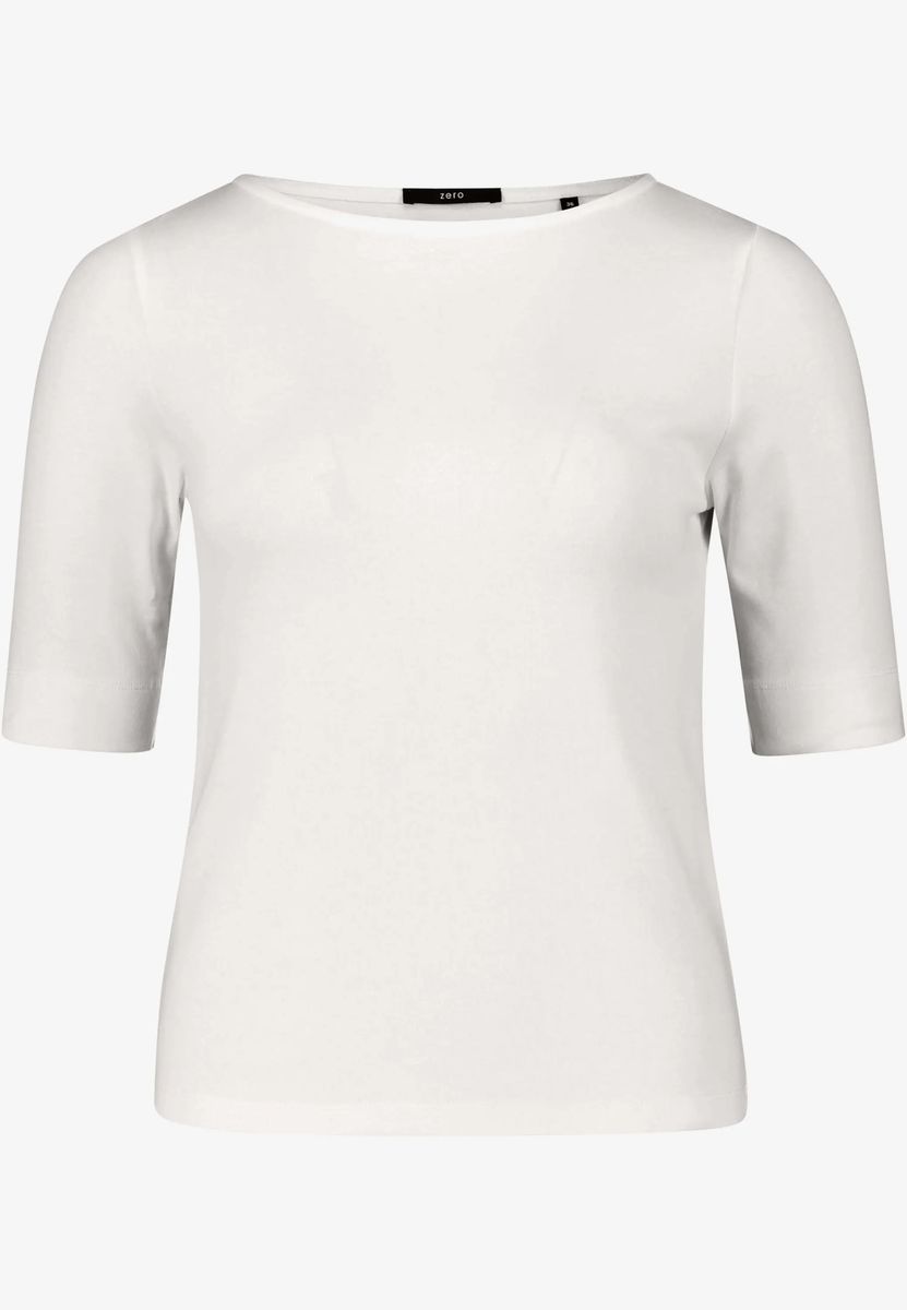 Basic Shirt  mit U-Boot-Ausschnitt