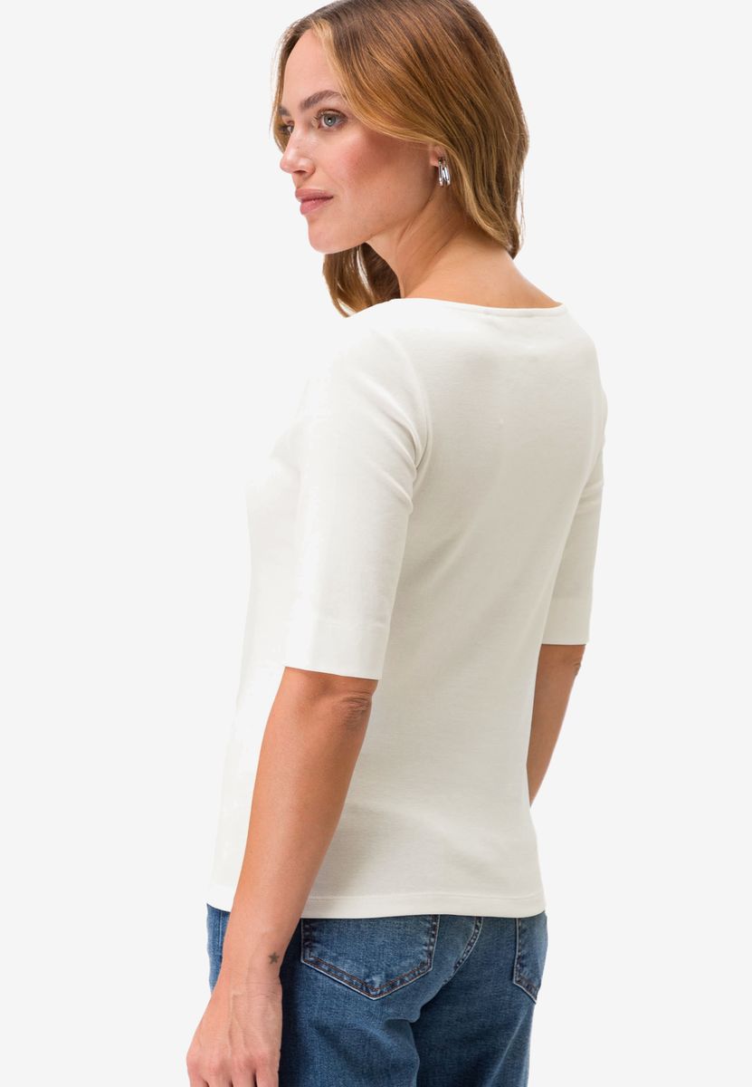 Basic Shirt  mit U-Boot-Ausschnitt