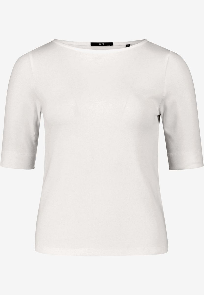 Basic Shirt  mit U-Boot-Ausschnitt