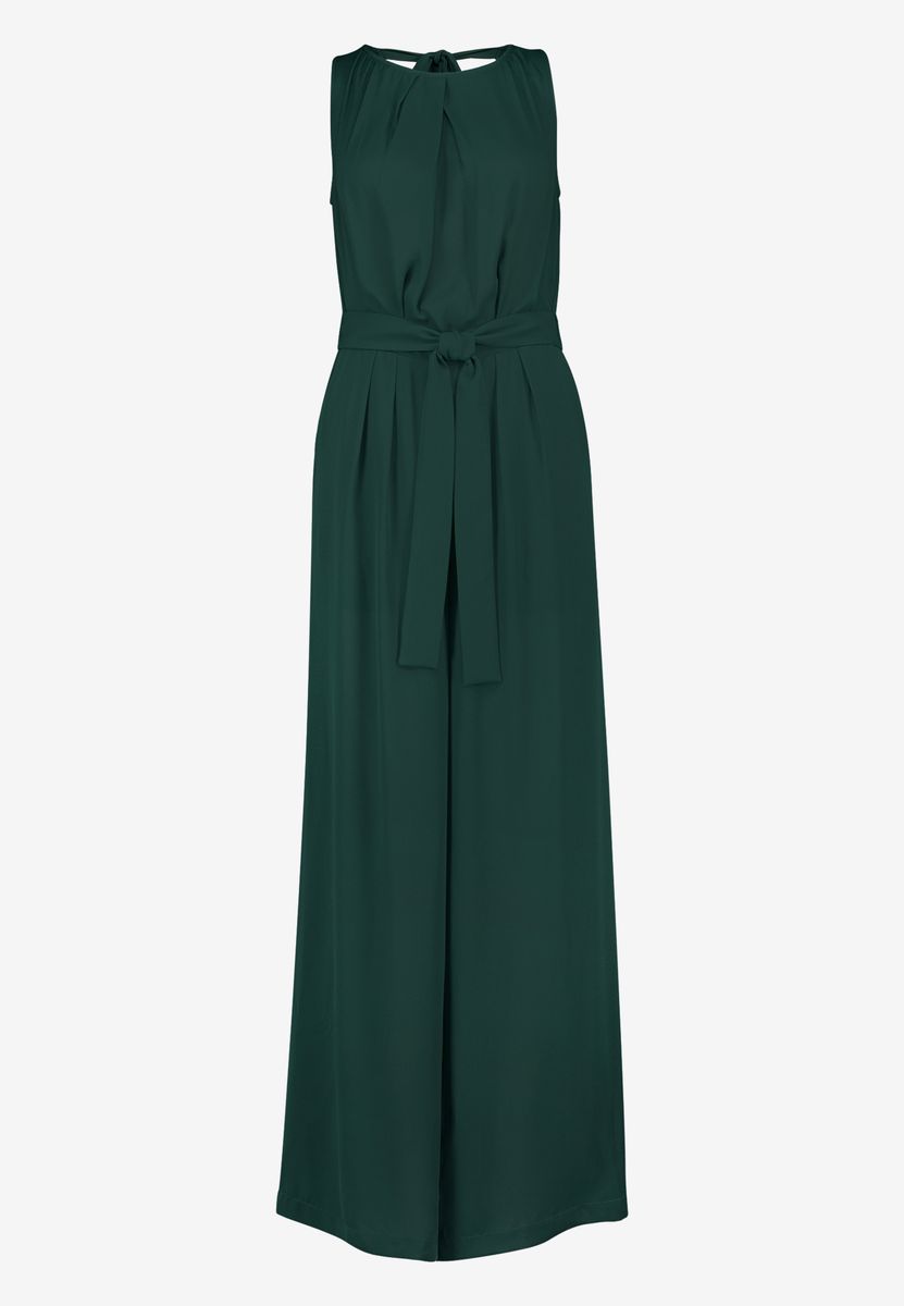 Jumpsuit mit Gürtel und weitem Bein