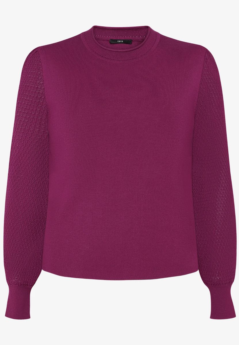 Feinstrickpullover  mit Puffärmeln