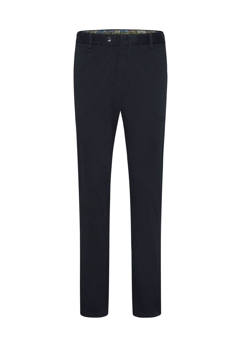 Klassische Navy Chino Hose Flat-Front