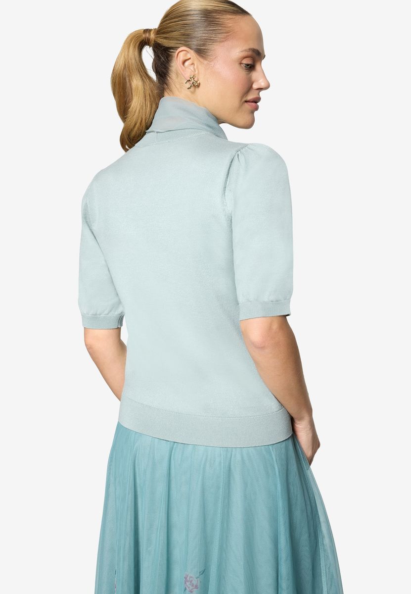 Kurzarmpullover  mit Schleife