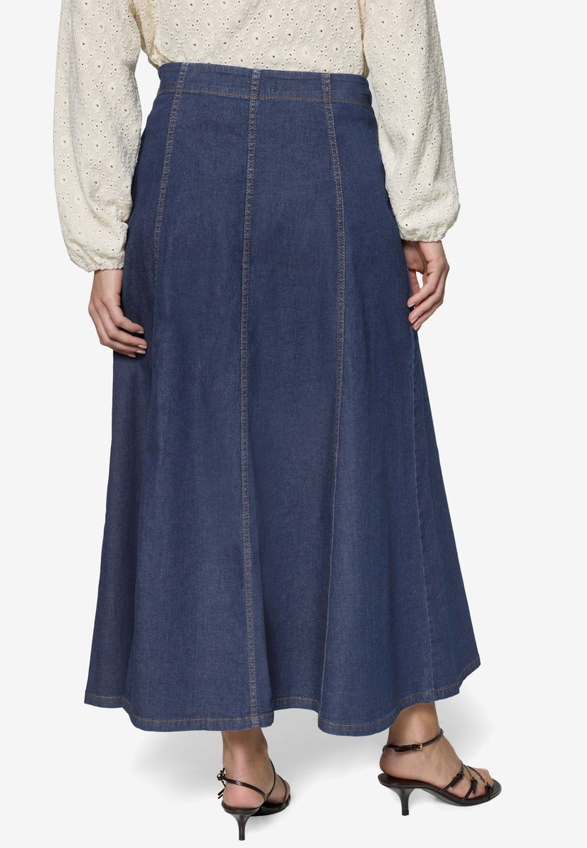 Jeansrock  Maxi in A-Linie