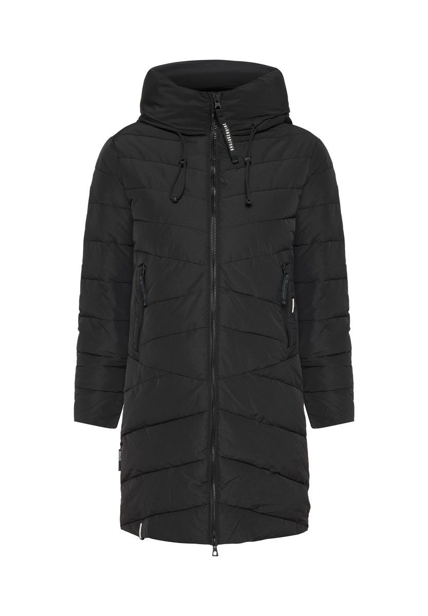 Damen Steppmantel mit Kapuze
