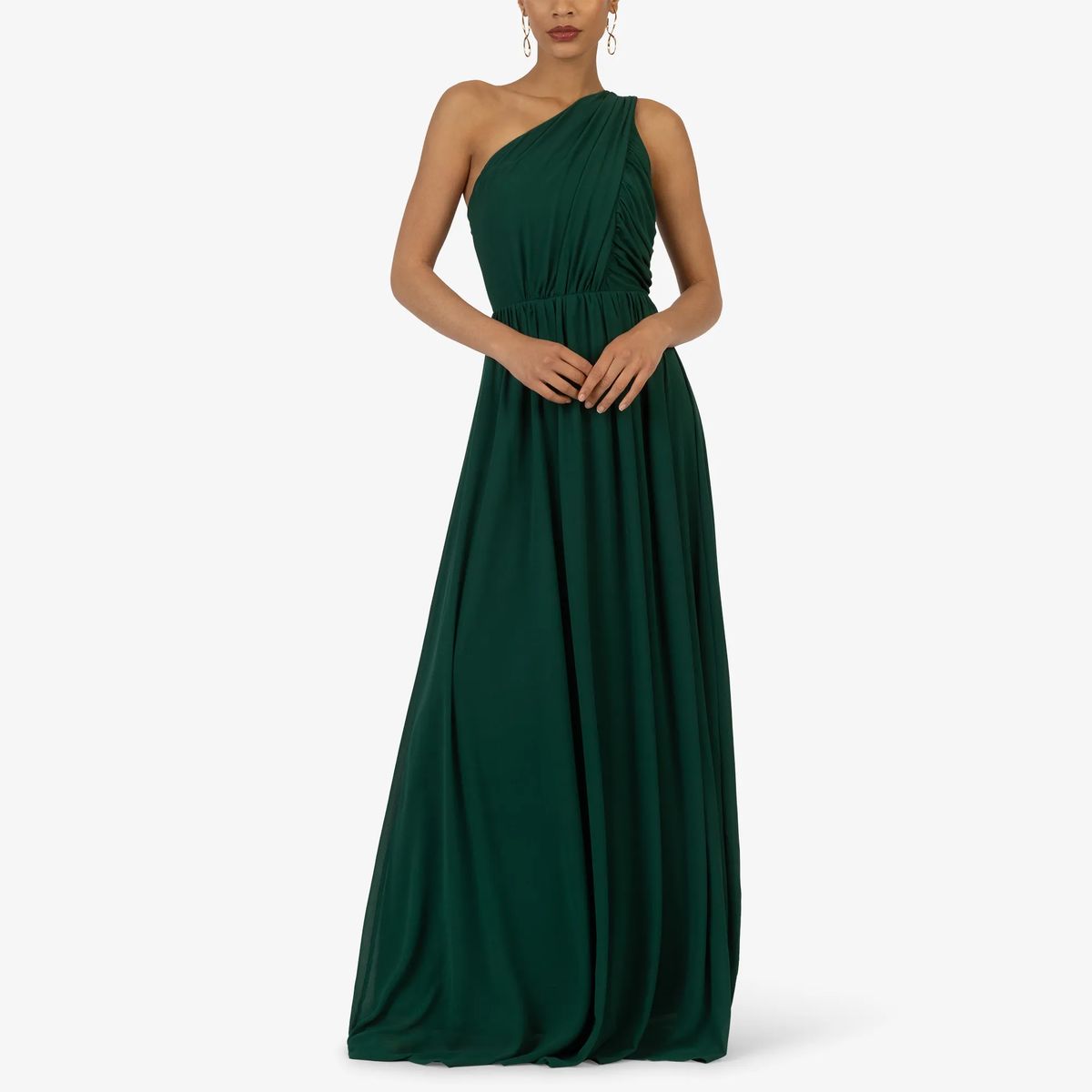 Elegantes One-Shoulder-Maxikleid