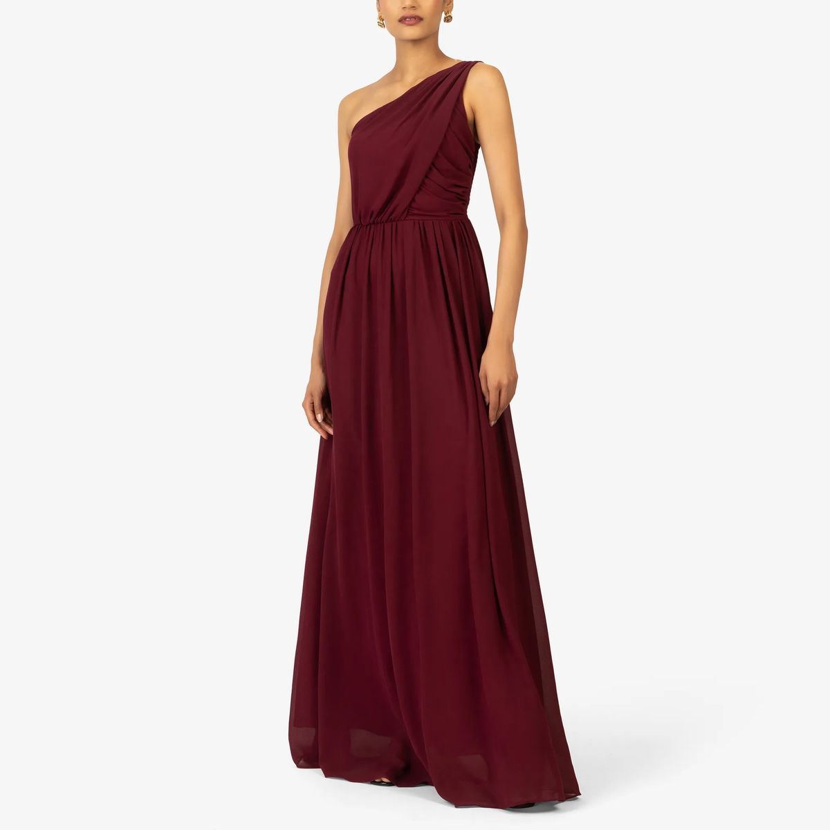 Elegantes One-Shoulder-Maxikleid