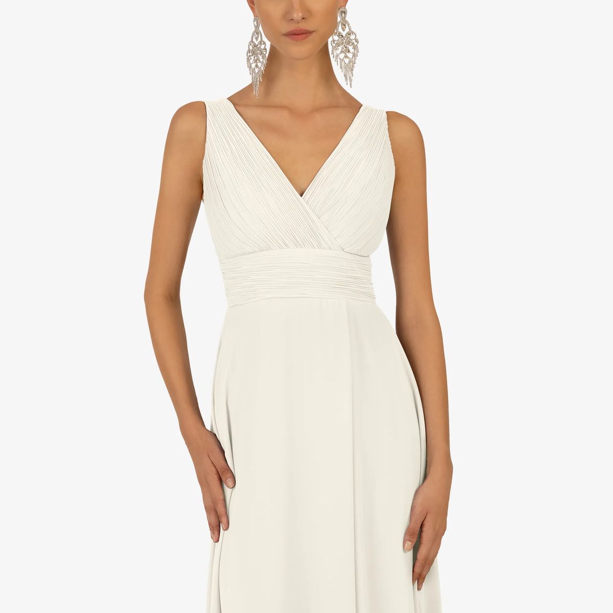 Elegantes, ärmelloses Maxikleid mit Schlitz