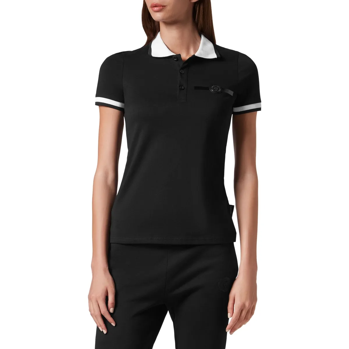 Basic Kurzarm Poloshirt