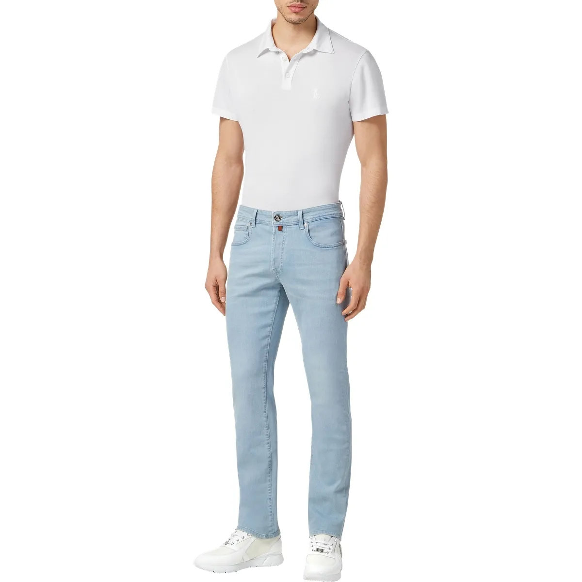 Hellblaue Jeans mit regulärer Passform