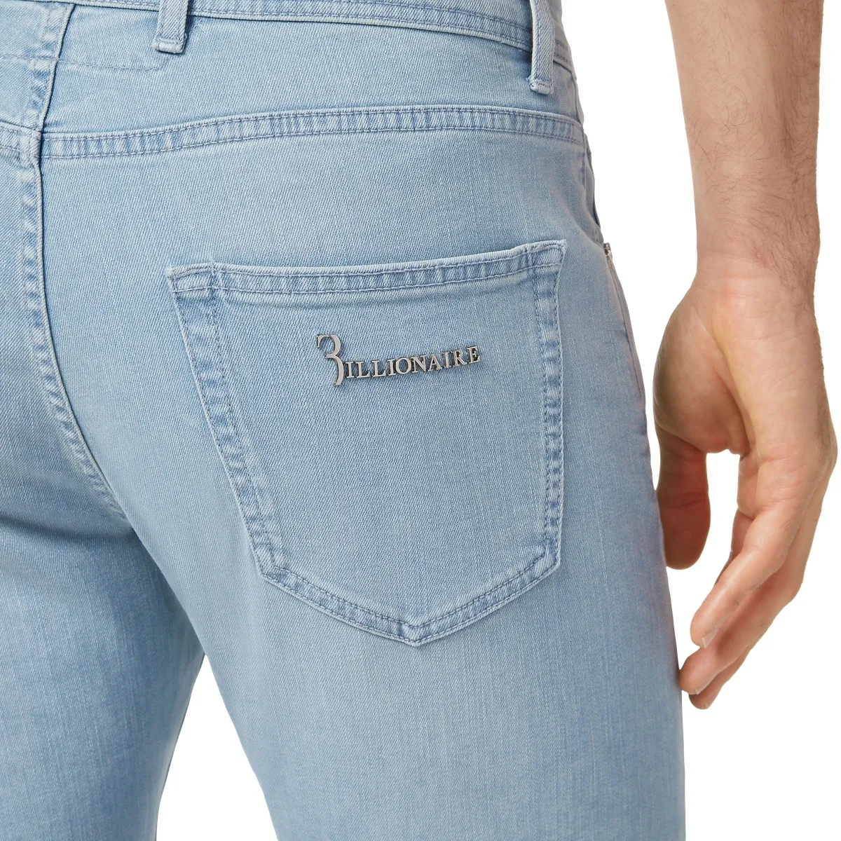 Hellblaue Jeans mit regulärer Passform
