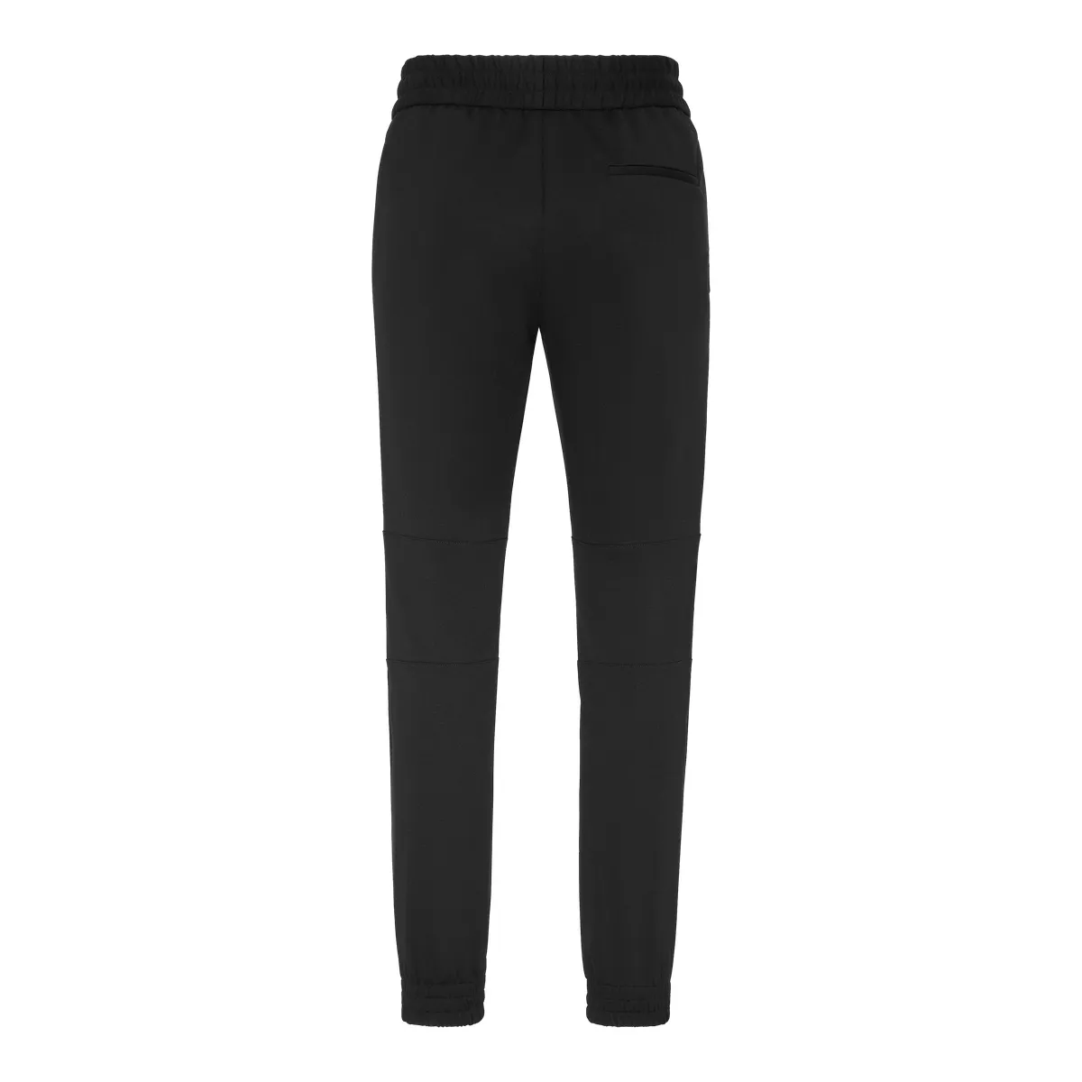 Modernistische, schmal geschnittene schwarze Jogginghose