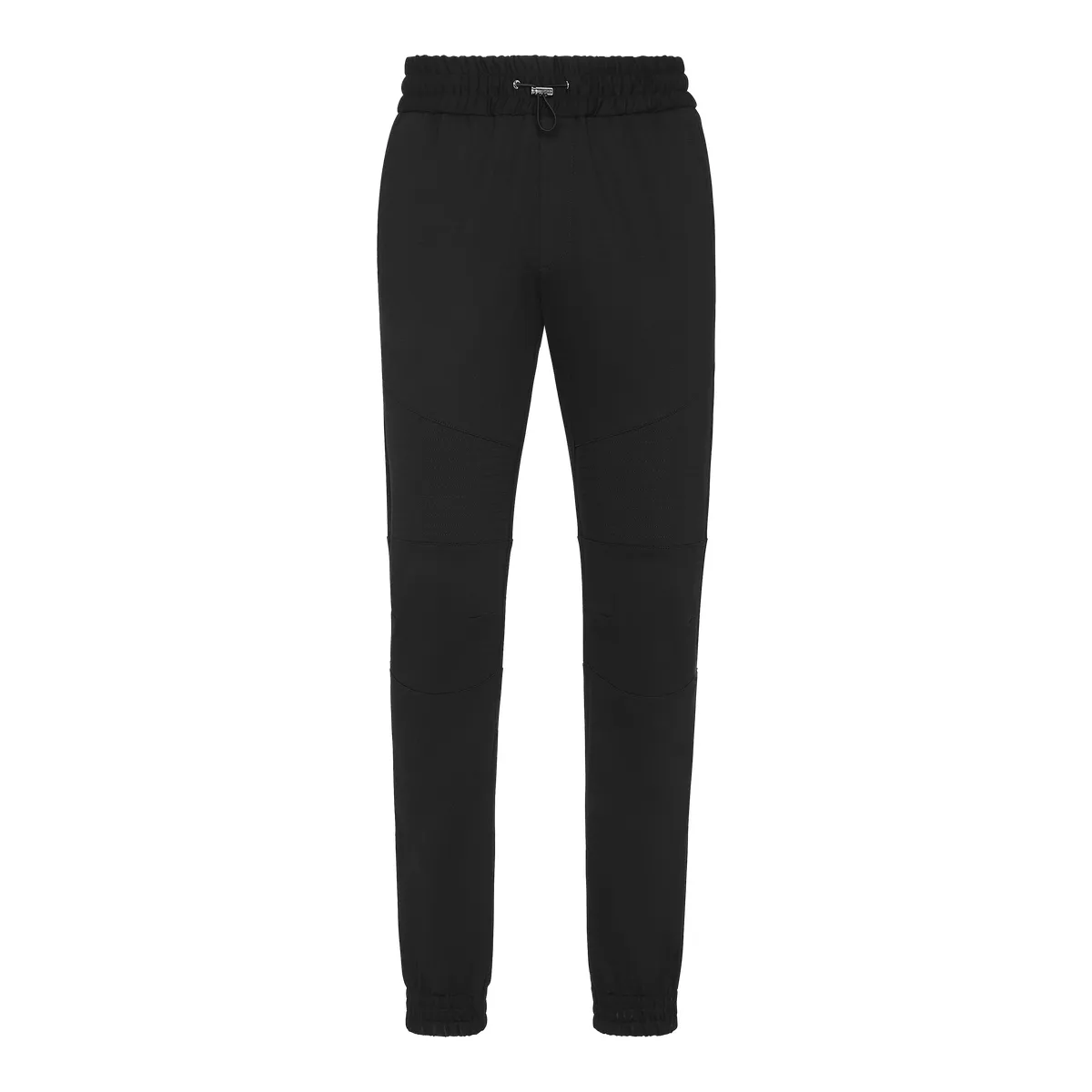 Modernistische, schmal geschnittene schwarze Jogginghose