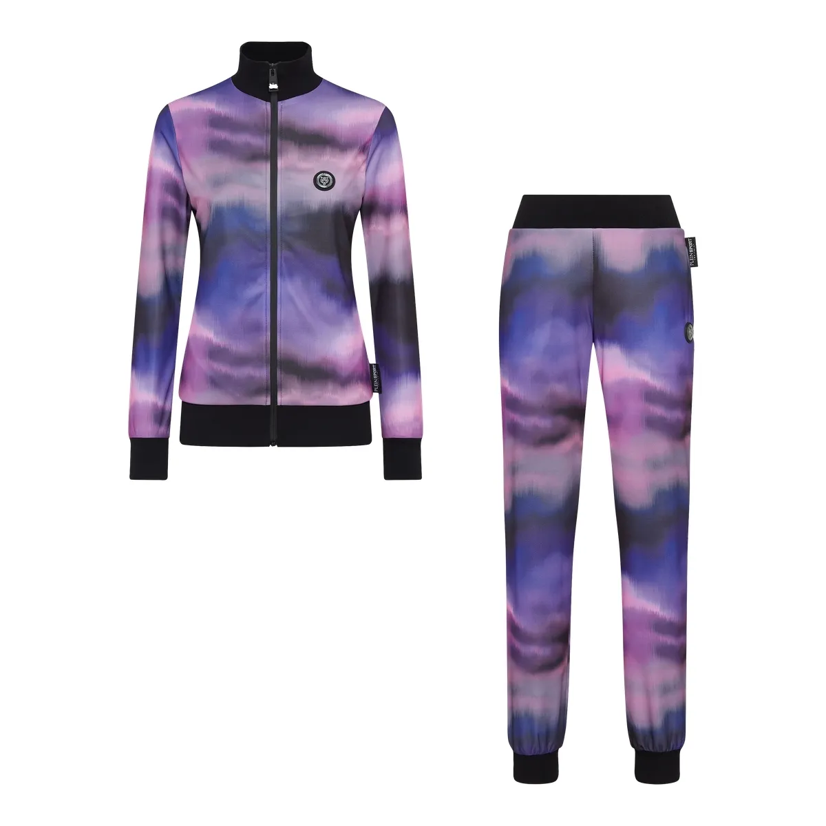 Trainingsjacke mit abstraktem Muster