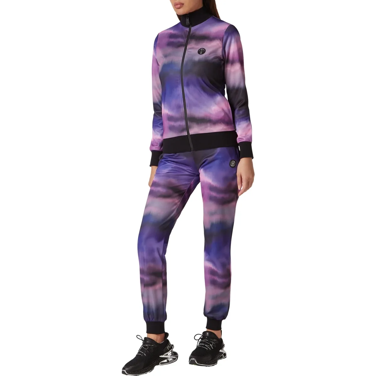 Trainingsjacke mit abstraktem Muster