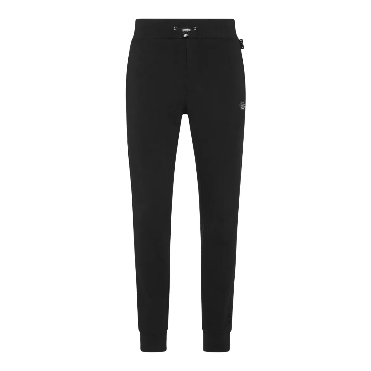 Schmal geschnittene Jogginghose aus Baumwollfleece