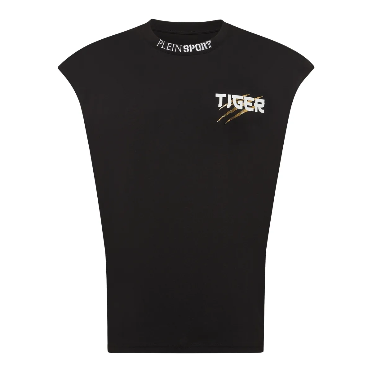 Ärmelloses T-Shirt mit Tiger-Grafik