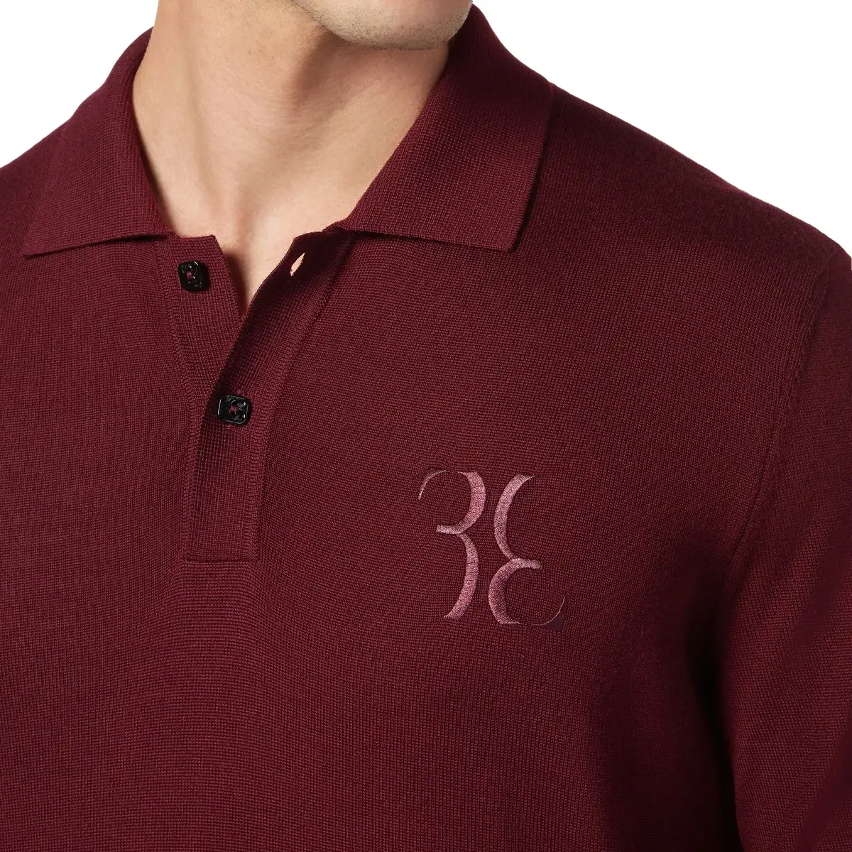 Herren Langarm Polo Pullover