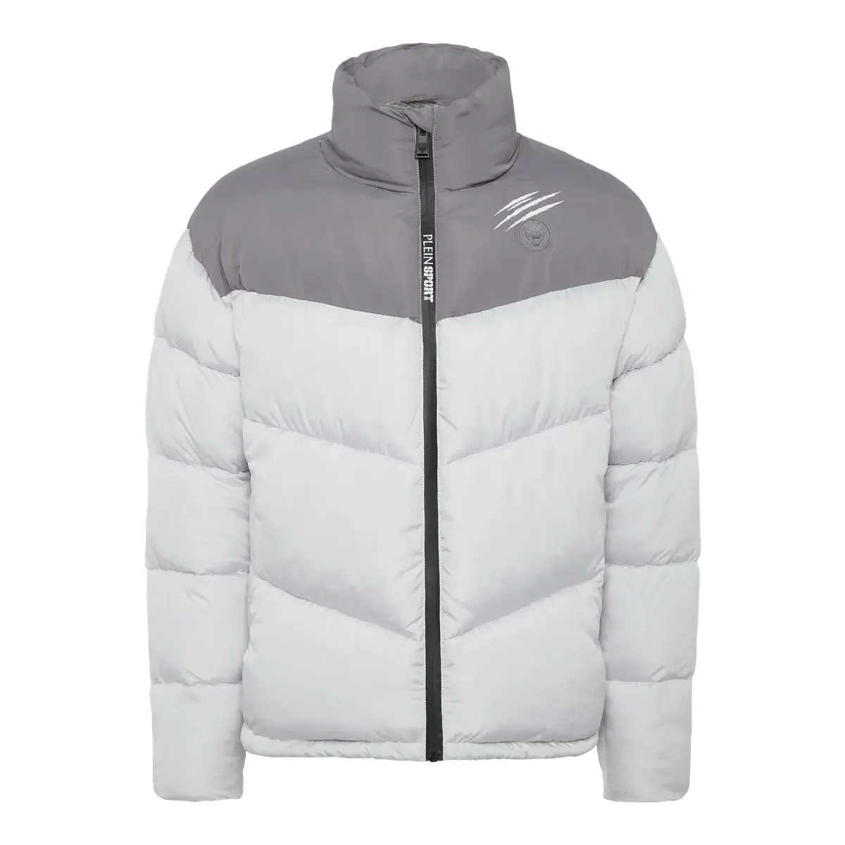 Gepolsterte Colorblock-Pufferjacke