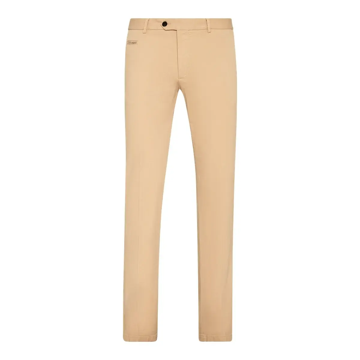 Schmale Stretch-Baumwoll-Gabardine-Chinos